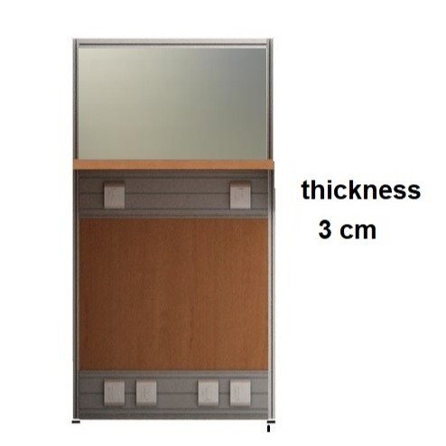 قطاع خشب و زجاج مصنفر موديل بارتيشن 3 سم 