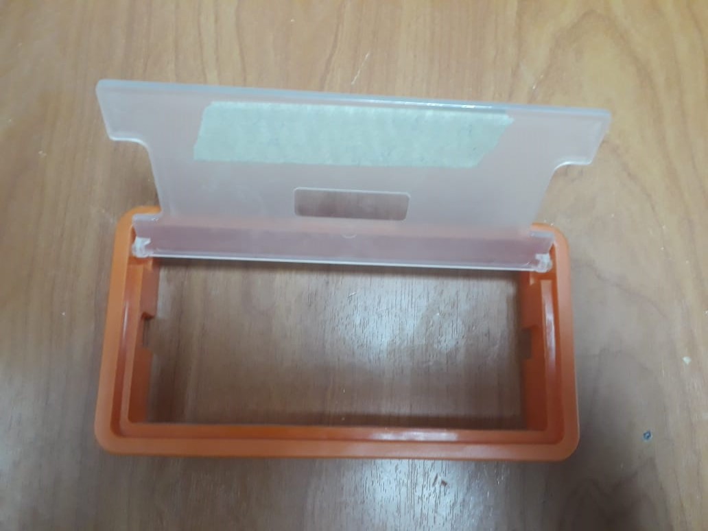 CABLE BOX-علبة مستطيلة بلاستك برتقالى 15.7سم*8.7سم
